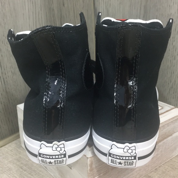 Converse CTAS Hi black/fiery red/white - Picture 6 of 8